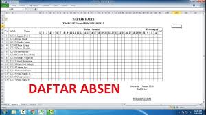 Kamu masih absen pakai form absensi karyawan xls? Cara Membuat Daftar Absen Untuk 1 Bulan Di Excel Panduan Lengkap Youtube