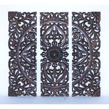 3 Piece Wood Panel Wall Decor Set Carved Wood Wall Art Wood Panel Wall Decor Wood Panel Walls