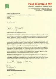 Learn how to write that perfect cover letter to get you the job you deserve. My Call To Government To Replace Lost Eu Cash Paul Blomfield