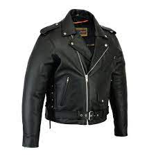 Men S Classic Side Laced Police Style Jacket Leather Jacket Leather Jackets Women Black Leather Motorcycle Jacket