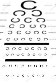 An Eye Sight Test Chart With Multiple Lines