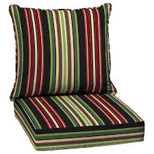 Garden Treasures 2 Piece Sanibel Stripe Deep Seat Patio Chair Cushion Lowes Com Patio Cushions Outdoor Deep Seat Cushions Lounge Chair Cushions