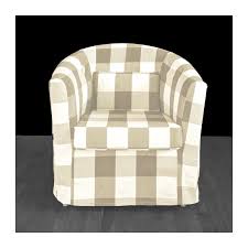 Ikea Tullsta Chair Slip Cover Beige Plaid Buffalo Check Slipcovers Ikea Armchair Arm Chair Covers