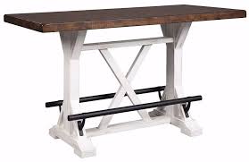 Valebeck Rectangular Counter Table Counter Height Dining Table Counter Height Dining Room Tables Counter Height Table