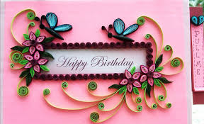 Share the exquisite beauty of paper quilling on christmas cards, mother's day and birthday cards from hallmark. Paper Quilling Birthday Card Design Novocom Top