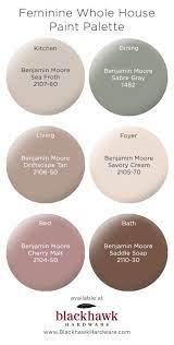 Whole House Paint Palettes By Benjamin Moore Farmhouse Paint Colors Kitchen Paint Colors House Painting
