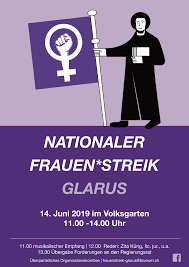Durch den streik die welt verstehen. Frauenstreik Grune Des Kantons Glarus
