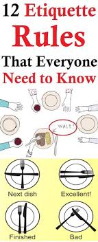 Etiquette Rules Dining Etiquette Table Etiquette Table Manners