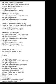 Eric Carmen Hungry Eyes Sweet Love Quotes Music Lyrics How To Memorize Things