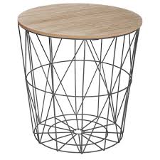 Table Filaire En Metal Noir Kumi 39 5x41cm Pas Cher Achat En Ligne Zodio