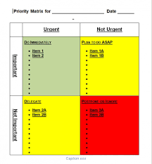 Action Priority Eisenhower Urgent Important Matrix For Word Business Plan Template How To Plan Matrix