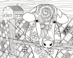 Coloring Rocks Abstract Coloring Pages Farm Animal Coloring Pages Cow Coloring Pages