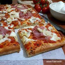 Best pizza al taglio alla romana in spain. Pizza Al Taglio Con Salame E Funghetti Cucinare E Come Amare