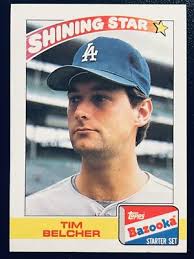 Tim Belcher 1989 Topps Bazooka Shining Stars Baseball #1 Los Angeles  Dodgers
