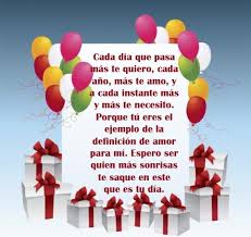 1.2 carta de feliz cumpleaños para mi novio. Felicitaciones De Cumpleanos Para Mi Novio O Novia