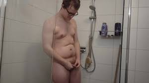 Horny Chubby Gay Teen Takes a Shower, Shaves Stubbles, and Plays with his  Ass