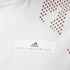 Adidas Stella Mccartney Half Zip T Shirt Men White Red