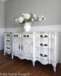Sold Eia Magazine Exclusive Hand Painted Antique White Etsy Vintage Sideboard Cabinet White Painted Furniture French Provincial Furniture