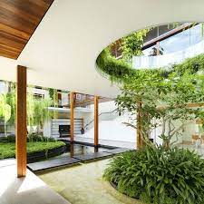 Arquitectura Creativa Expectacular Jardin Interior En Este Interior Garden Willow House House Design
