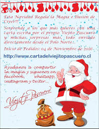 Brilla desde lo alto el viejito pascuero. La Carta Del Viejito Pascuero Posts Facebook