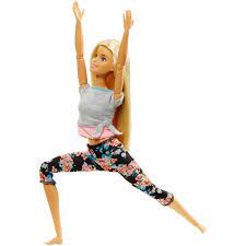 Barbie Made To Move Doll With Blonde Hair Ftg81 Barbie Yoga Dolls Doll Clothes Barbie Barbie Fashionista