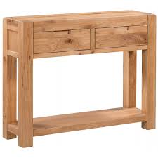 Oak nightstand styles for sale. Loxley Oak Console Table With 2 Drawers By Progressive Furnishings