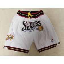 This philadelphia 76ers shorts with the black colors will help you achieve that goal effortlessly! Mens Philadelphia 76ers Shorts Just Don Swingman White Authentic Shorts Shopee Philippines