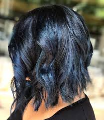 Consider chunky hair highlights in a trendy punk rock color like the bright red pictured here. 43 Beautiful Blue Black Hair Color Ideas To Copy Asap Stayglam