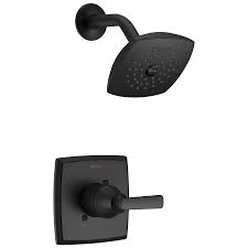 Delta Ashlyn Matte Black 1 Handle Shower Faucet Valve Not Included In The Shower Faucets Department At Lowes Com