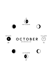 October 2019 Lunar Calendar New Moon Full Moon Scorpio Moon Lunar Calendar