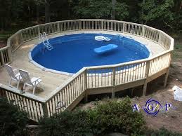 Complete Surround By The Above Ground Pool Pros Georgia Naturewalkz Pool Deck Plans Above Ground Swimming Pools In Ground Pools