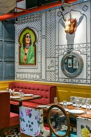 A Restaurant Interior With Essence Of Rajasthan Minnie Bhatt Designs The Architects Diary Rustic Restaurant Interior Small Restaurant Design Restaurant Interior