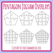 You can create your own jigsaw puzzles using microsoft word. Jigsaw Puzzle Overlays Pentagon Make Your Own Jigsaw Puzzles Template Clip Art