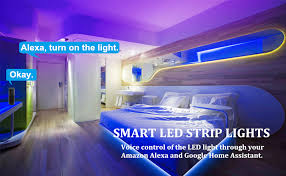 Amazon Com Led Strip Lights Solmore Wifi Led Light Strips 10m 32 8ft Music Sync Rgb 5050 Led Tape Lights Rgb Light Strips Color Changing Flexible Strip With Remote For Tv Bedroom Party Home Decoration Home Improvement