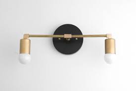 Black And Gold Bathroom Vanity Light Vanity Light Fixture Bathroom Sconce Vanity Lighting Etsy Vanity Light Fixtures Bathroom Light Fixtures Bathroom Sconces