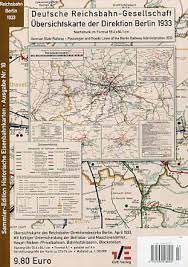 Hallo aus papas keller, ich biete hier dieses lokschild seitenschild an. Eisenbahn Sammlershop Streckenkarte Deutsche Reichsbahn Rbd Berlin 1933