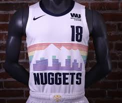 The flatirons red color is a nod to the landscape of colorado,. Denver Nuggets City Edition Uniform Uniswag