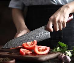 Our damascus steel kitchen knives, based on the same crafting principles as the katana (samurai swords), are the finest on the planet. 5pc Japanese Damascus Steel Kitchen Knife Set Knifewarehouse