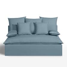 Banquette Convertible Nelia Coton Banquette 2 Places Coussin Assise Canape Angle