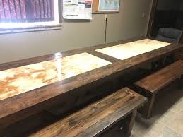 Alder Conference Table With Stone Inlay At Paramount Granite Handcrafted Dining Table Home Decor Conference Table