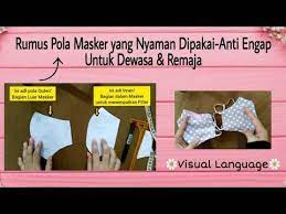 Cara Bikin Pola Masker Kain Yang Nyaman Dirumahaja Youtube Pola Kain Pembuatan Pola