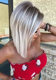 She is going for old hollywood glamor with this hairstyle. Latest Platinum Blonde Balayage Haircuts For Women 2018 Stylezco