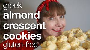 Greek Almond Crescent Cookies