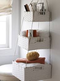 Hanging Baskets Craft Project Creative Bathroom Storage Ideas Home Diy Dollar Store Organizing