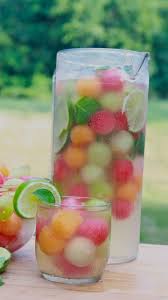 Melon Ball Punch Recipe Virgin White Sangria Recipe Summer Drinks Alcohol Recipes Summer Drink Recipes Summer Drinks Alcohol