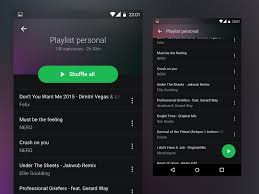 It offers many great features for music streaming users. Spotify Android App Material Design Restyle Spotify Premium Music Streaming App Android Apps