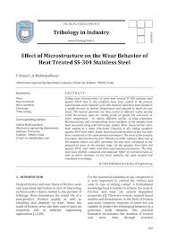 Pdf Effect Of Microstructure On The Wear Behavior Of Heat