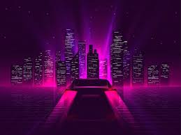 Red and purple background aesthetic. Free Vector Purple Technology Background