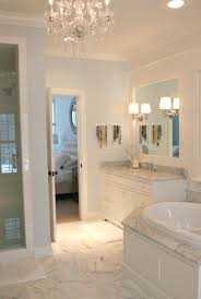 Floating marble shower seat tags : Carrera Marble Master Bathroom Countert Houzz