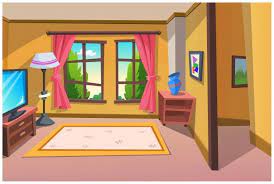 Premium Vector Room For Relaxation In The House Cartoon House Cartoon Background House Cartoon